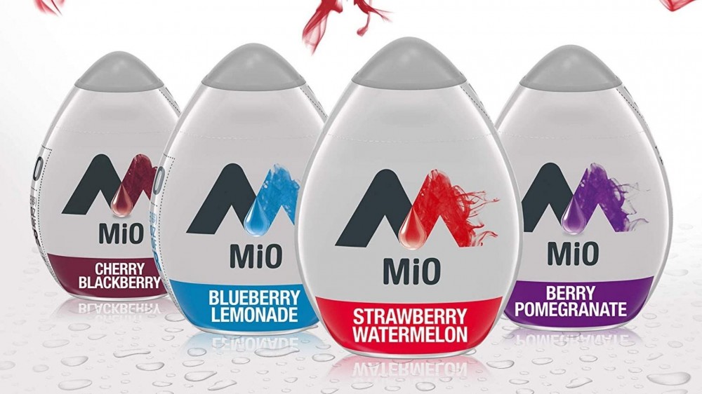 Four bottles of MiO water enhancers